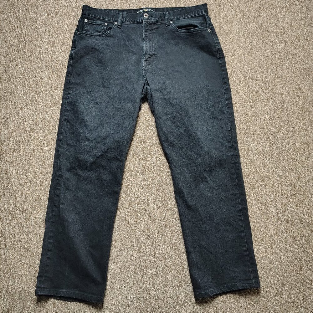 LUCKY BRAND Jeans Men 36x32 Black 429 Classic Straight Cotton Blend Denim